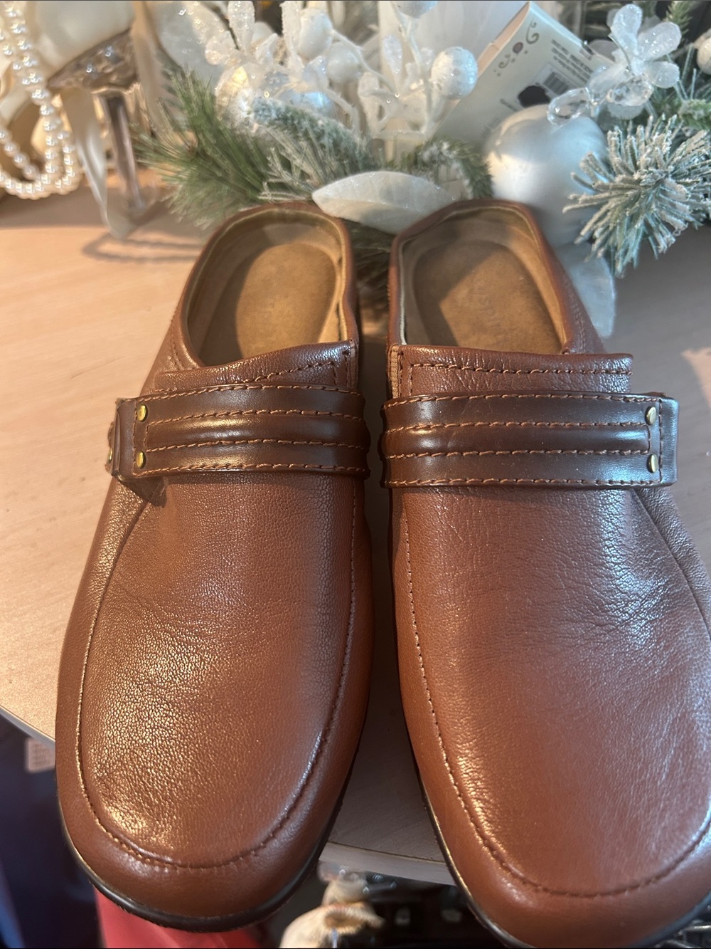 Easy Spirit Brown Slip-On Women's Loafers